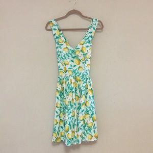 SALE Cute Elle day dress with lemon pattern